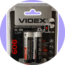Акумулятор Videx AA 600mAh