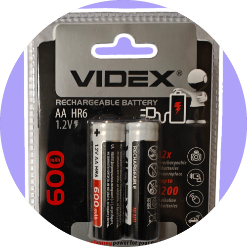 Акумулятор Videx AA 600mAh